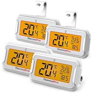 ThermoPro Fridge Thermometer Digital Freezer Therm