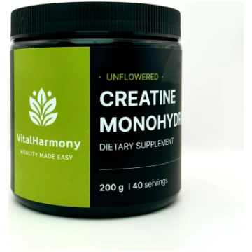VitalHarmony Creatine Monohydrate 200g - RASPBERRY