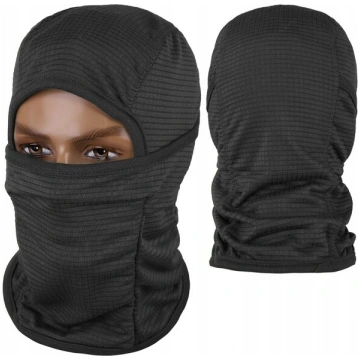 Balaklava ar šalli, Dominator, Microfleece, Melna 