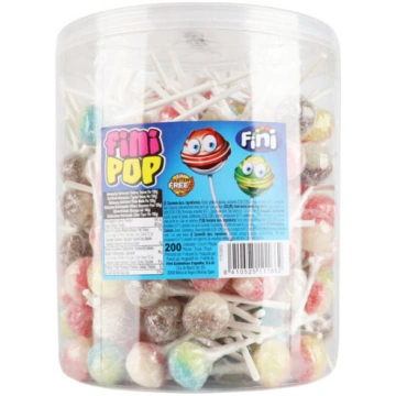 Karamele uz kociņa Fini Pop, 200gab. x 7g