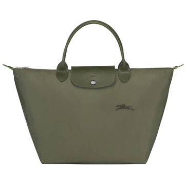 Longchamp Le Pliage Green Top S saliekama rokassom