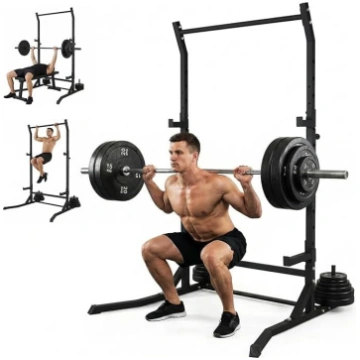 Power Cage Squat Rack izturīgs, daudzfunkcionāls s