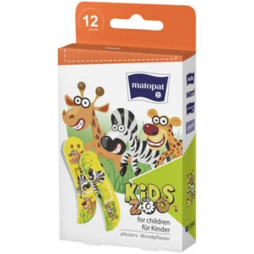 Plāksteri Kids Zoo, 12gab., Matopat