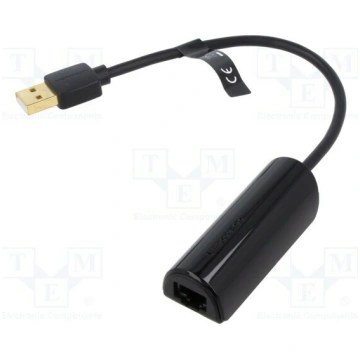 USB to Ethernet adapter; RJ45 socket,USB A socket;