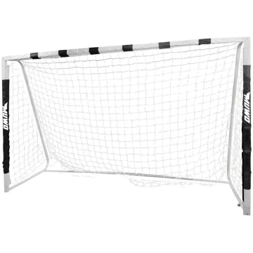 Lieli futbola vārti no izturīga tērauda, ar teksti