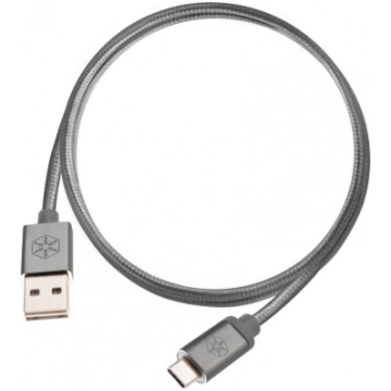 Kabelis Usb Silverstone Usb-a - Usb-c 1 M Pelēks (