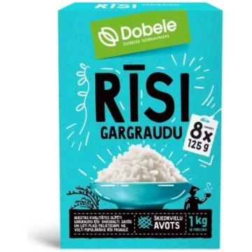 Rīsi gargraudu DOBELE, 8x125g, 1kg - 450-08176 Dob