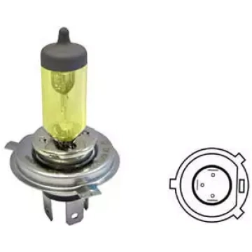 Halogēna spuldze AU-LITE H4 12V 60/55W dzeltena AU