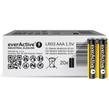 Vienreizējās lietošanas alkaliskā baterija everAct