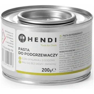 Hendi Tvaika trauku sildīšanas degvielas pasta Eta