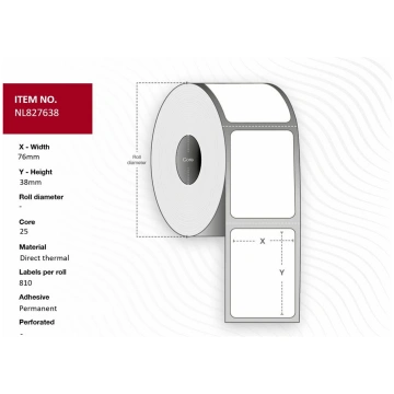 Capture - labels - 3240 label(s) - 76 x 38 mm NL82