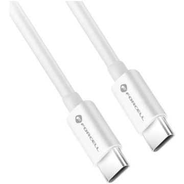 Kabel USB ForCell USB-C - USB-C 0.5 m Bialy 138863