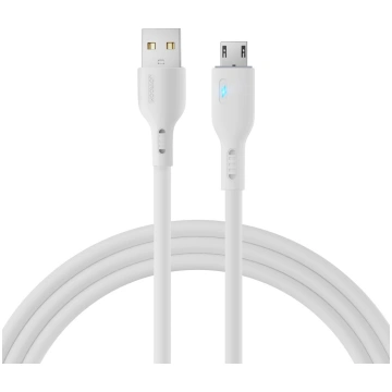 Kabelis ar LED indikatoru USB - micro USB 2.4A 2m 