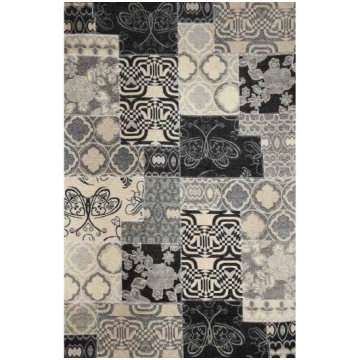 Tappeto moderno Kilim Nero - 100 x 150 cm
