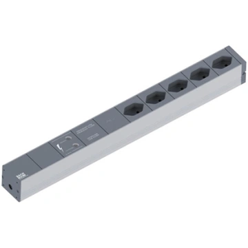 Bachmann 19" socket strip GVS, 5xT13 sockets 800.1