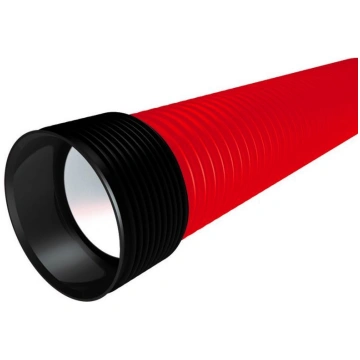 EVOCAB SUPER HARD caurule, 125 mm, 6 m, sarkana EV