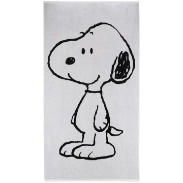 Vossen Peanuts Snoopy pludmales dvieļi melns/balts