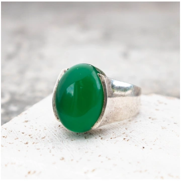 Oniksa gredzens nārājana Met.ringStone