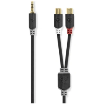 Nedis 3.5mm M to 2x RCA F 0.2m adapter CABW22250AT