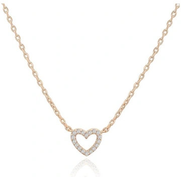 Sieviešu kaklarotas,Love Diamond Necklace - Sirds
