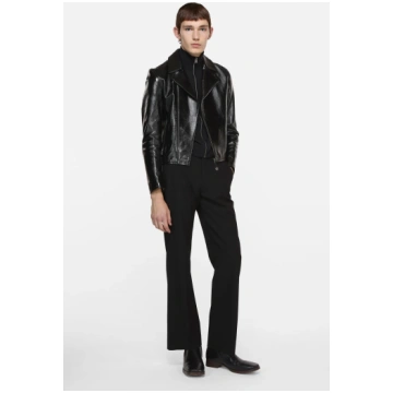 Leather biker jacket Acne Studios