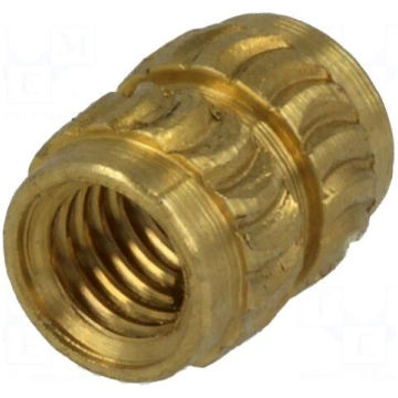Threaded insert | brass | without coating | M3 | B