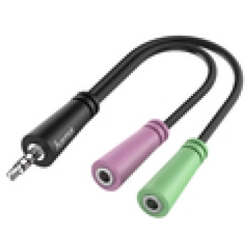 Hama Audio Adapter 4-pin 3 5 mm spraudnis - 2x 3 5