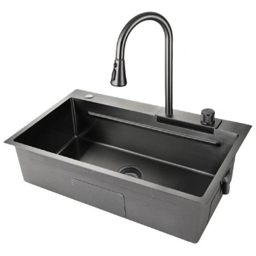 GraniteQ STAINLESS STEEL SINK+FAUCET MASTERJERO | 