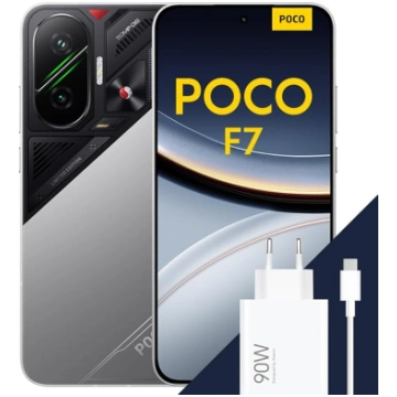 Poco F7 viedtālrunis, 12+256GB, sudraba krāsā, Sna