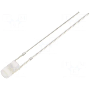 LED | white | 3mm | 1120mcd | 140° | Front: flat |