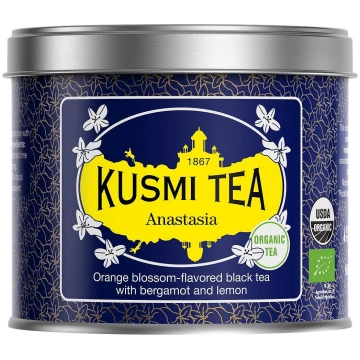Melnā tēja Anastasia muslīna maisiņos 20 gab. Kusm