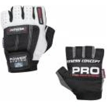 Fitness gloves (PS-2300) - S, Balta/melna Power sy