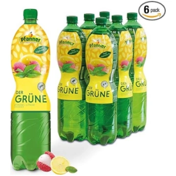 Pfanner The Green - 6 x 1,5 L PET pudeles - ledus 