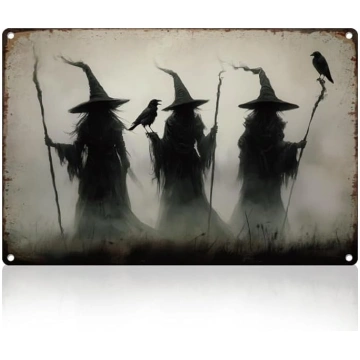 DOODLREAM Halloween tumšs ragana alvas zīme Retro