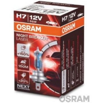 H7 Spuldze OSRAM Night Breaker Laser, 12v, 55w, +1