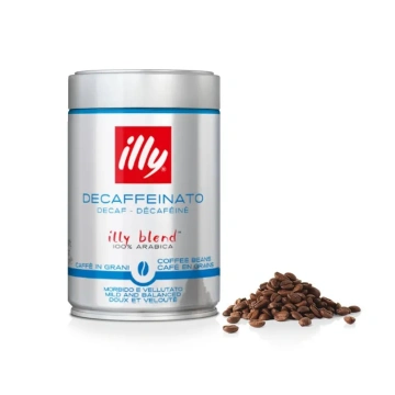 Caffè in Grani tostato DECAFFEINATO illy 250 gr