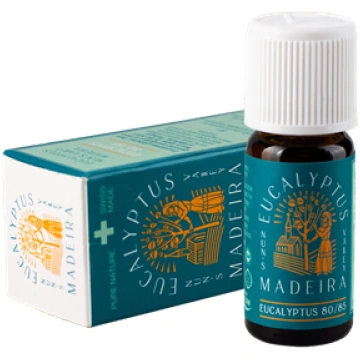 100% tīra ēteriskā eļļa Eikalipts 80/85 Madeira