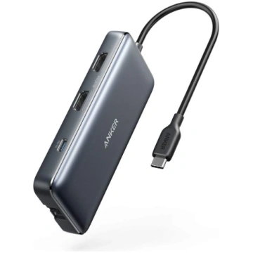 Anker PowerExpand 8-in-1 USB-C PD Media Hub Gray