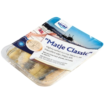 Mazsālītas siļķu filejas "Matje Classic" vakuumā, 