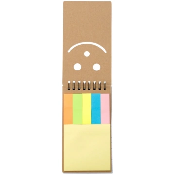 Memo holder, notebook, sticky notes