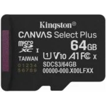 Kingston Canvas Select Plus Micro SDXC 64GB Class 