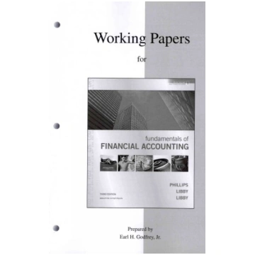 Fundamentals of Financial Accounting: Working Pape