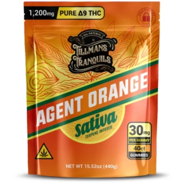 Extra Strength Large Agent Orange THC Gummies Till