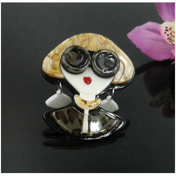 3D broša Leopard lady FD-1010