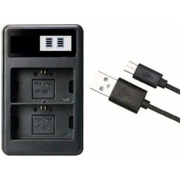 Fotokameras lādētājs Batmax LP-E6 lādētājs