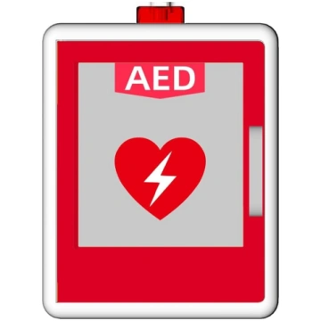 AED defibrilatora glabāšanas skapis, pie sienas mo