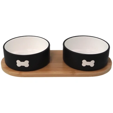Paliktnis ar bļodām – Dog Fantasy Ceramic Bowl Set