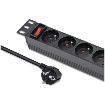 Qoltec Aluminium Power strip for RACK 10'&apo