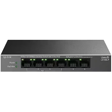 TP-LINK LS106LP 6-Port 10/100 Mbps Desktop Switch 