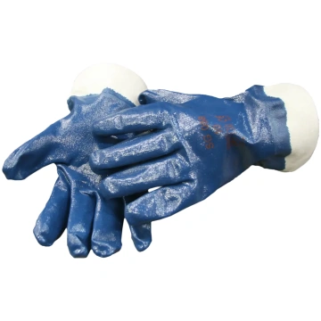 SG Currently textile with blue nitrile coating, re